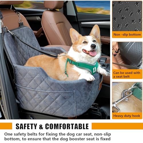 Dog Car Seat for Small Medium Dogs Memory Sponge Dog Booster Car Seat Fits Car Dog Bed up to 35 lbs,Detachable Washable Dog Seat with Storage Bag Dog Blanket Dog Car Seat for Small Medium Dogs Memory Sponge Dog Booster Car Seat Fits Car Dog Bed up to 35 lbs,Detachable Washable Dog Seat with Storage Bag Dog Blanket