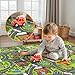 Upgrade Ultra Non Slip Kids Car Rug, Kids Road Playmat Rug for Toy Cars, Educational Town City Map Washable Carpet for Boy Playroom Bedroom, Safer Car Track Play Mat for Children Baby Toddler, 60