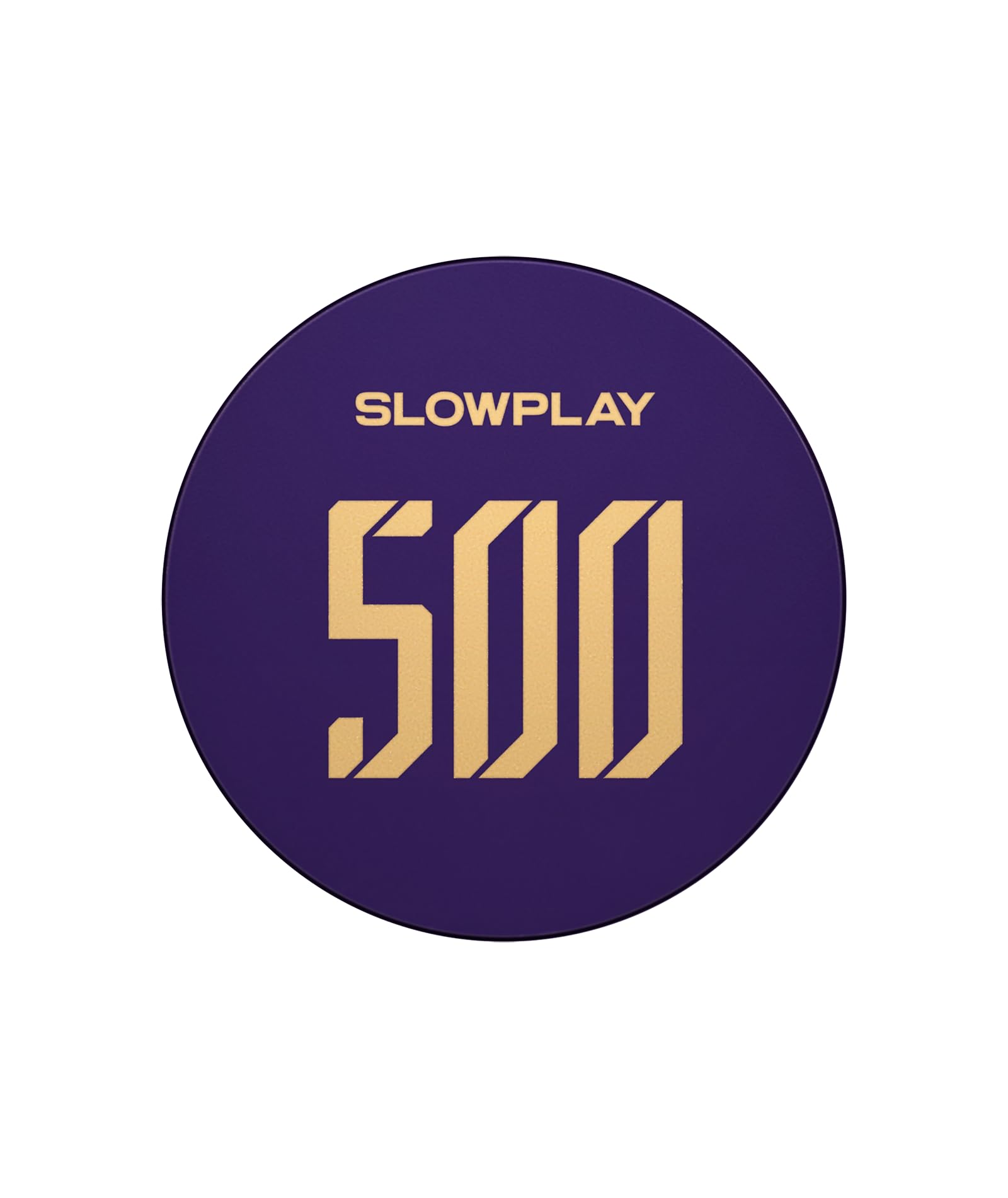 SLOWPLAY Godel Ceramic Poker Chips in Bulk, Casino Grade Ceramic 12-Gram Poker Chip for Texas Hold'em, 43mm Professional Chips Pack of 50 with Denomination of 500