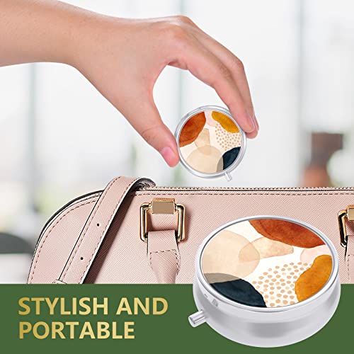 Image of Pill Box, Small Pill Case for Purse & Pocket, Travel Medicine Organizer