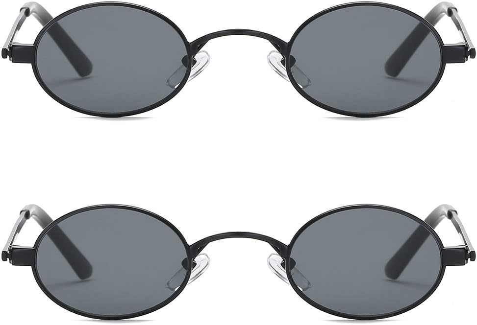 kimorn Sunglasses Small Round Metal Frame Oval Candy Colors Unisex Sun Glasses K0577 - Image 2