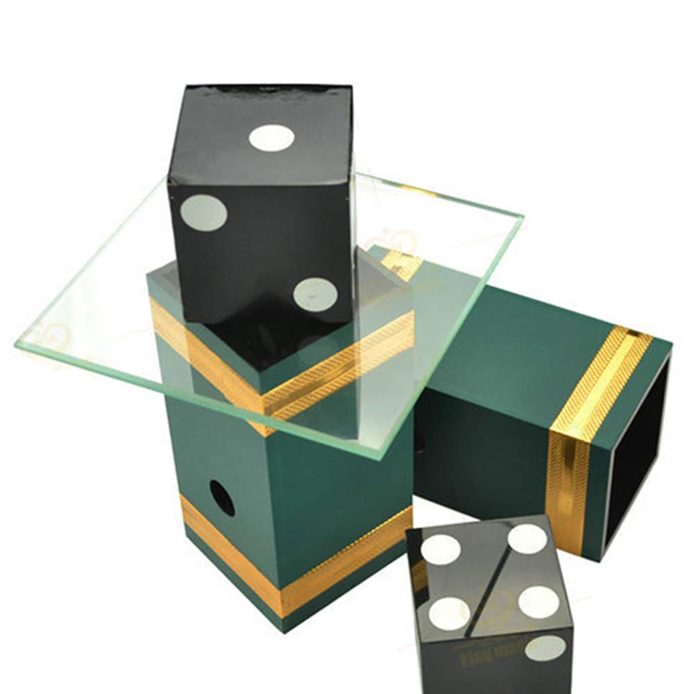 ZQION Dadi Penetrazione Vetro Impossibile Die Penetrazione Fase Trucchi magici Mentalismo Illusione Spettacolo di Mago Professionista
