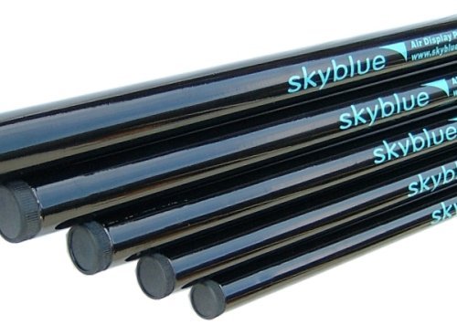 Skyblueleisure 5m Telescopic Pole with Ground Spike ideal for flags,windsocks, camping and festivals
