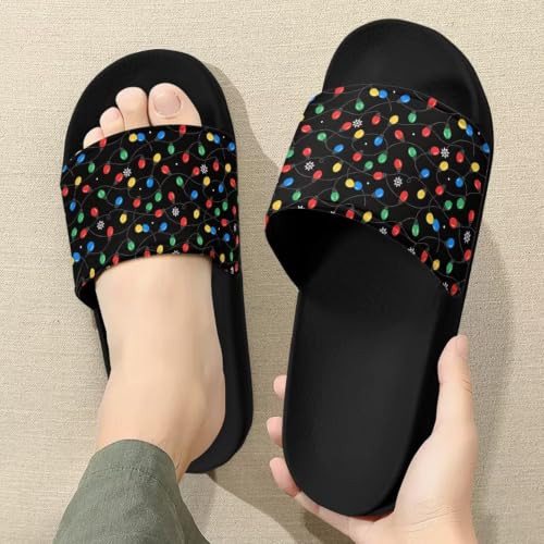Image of Footwear for Mens Open Toe Athletic Sandals Anti-Slip Sole Slide Sandals Pillow House Flat Shoes Comfortable Slip On Slippers for Indoor & Outdoor