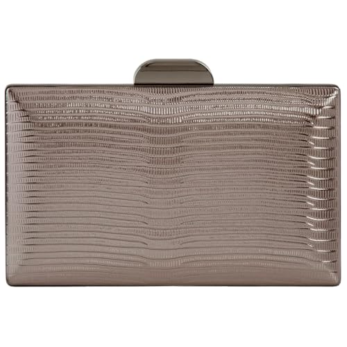 Image of JNB Women's Metallic Material Hard Case Evening Party Clutch