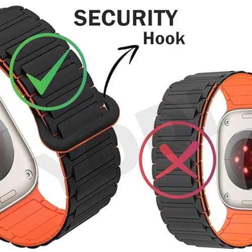Image of YODI Magnetic Straps Compatible with Apple Watch 38mm 40mm 41mm 42mm 44mm 45mm 49mm, Silicone Watch Strap Band for iWatch Ultra /Ultra 2, Series 9 /8 /7 /6 /5 /4 /3 /2 /1 SE