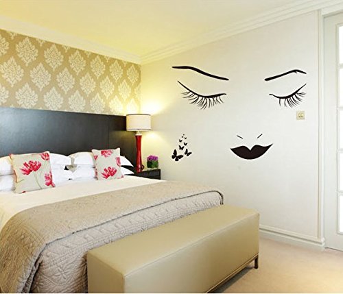 Aigemi Eyelashes Wall Stickers Diy Wall Quote Sticker Decal Home Decor Vinyl Art Mural #TOP2