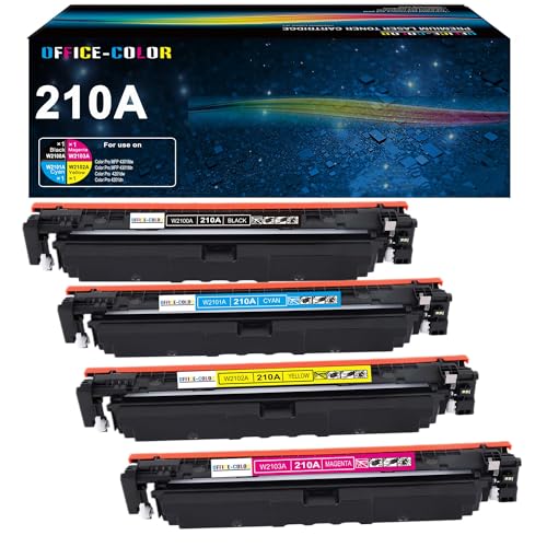 Image of 210A Toner Cartridge Replacement for HP 210A 4301fdw 4301fdn 4201dw 4201dn | Compatible for HP Color Laser Pro MFP 4301fdw 4301fdn Pro 4201dw 4201dn Printer Ink (Black,Cyan,Yellow,Magenta)