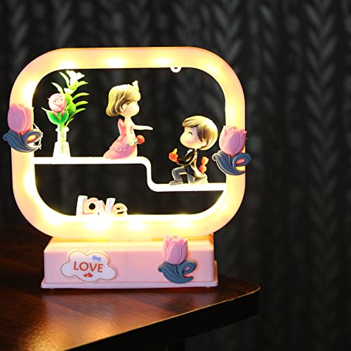 RedRoss LED Love Figurine 17cm Pink Black - Image 3