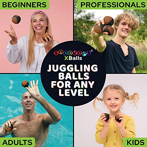 image for speevers Juggling Balls for Beginners and Professionals Set of 3, 14 C