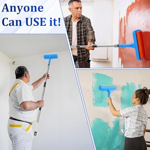 Rouleau à peinture réglable pour cuisine salle de bain et meubles - 6