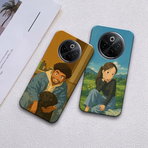 Image of COLORflow Back Cover Compatible with Vivo T4 5G / Y300 Pro 5G / iQOO Z10 5G | Ghibli Studio Style Customized Back Cover Compatible with Vivo T4 5G / Y300 Pro 5G / iQOO Z10 5G