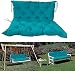 Coussin de banc de jardin avec dossier, imperméable pour meubles d'extérieur 2 à 3 places 10 cm d'épaisseur, coussins pour balancelle de jardin, canapé, chaise longue, bleu lac, 150 x 50 x 50 cm