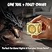 DNDND Luxury Gold Multi-Functional Spinner DND Dice – Premium D&D Monster Themed Metal Dice Cube for TTRPG, Dungeon Masters & RPG Collector's Gift (Gold)