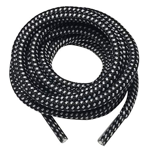 Image of 3 Pairs Heavy Duty Round Boot Laces Shoelaces for Hiking Walking Construction Safety Work Boots Shoes