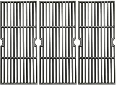 Votenli C6876C (3-Pack) 16 7/8" Cast Iron Cooking Grid Grates for Charbroil 463420509,463460708,463460710,463461613, 463461614, 466420909,463420508,466420911,463440109B Master Chef 85-3065-6 Gas Grill