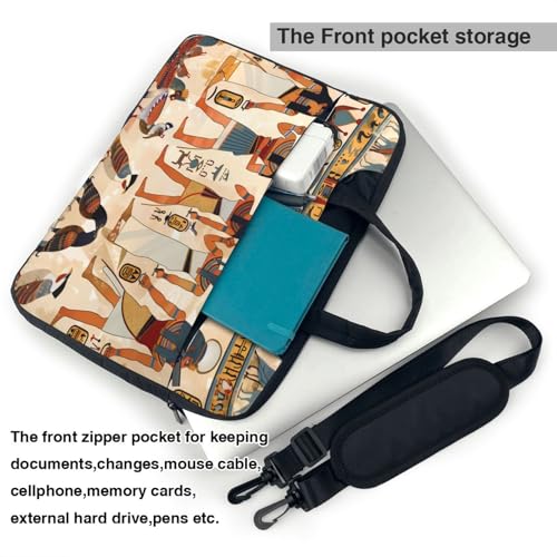 Maletín para laptop con estampado egipcio antiguo miniatura 5