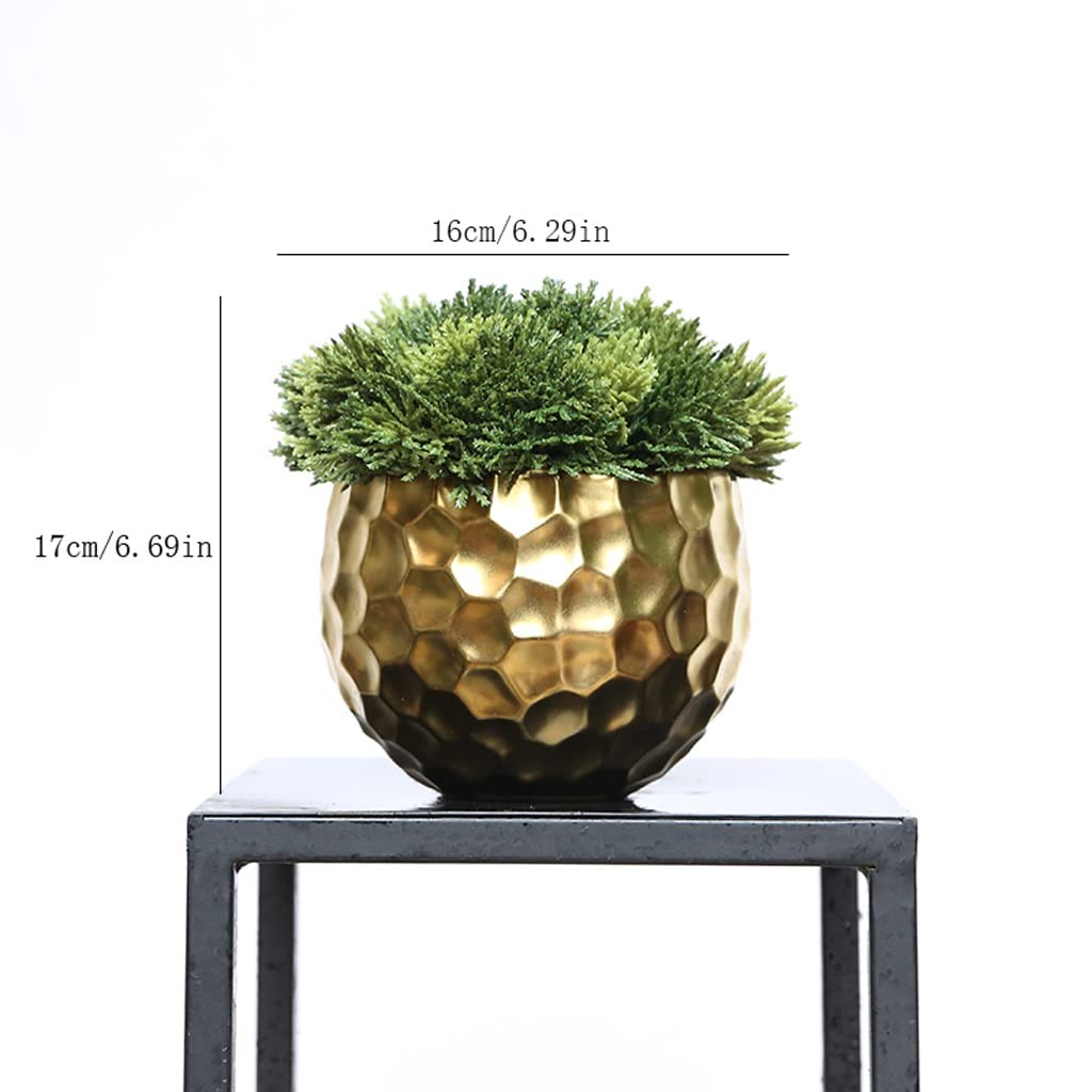 Árbol bonsái Artificial pequeño, simulación de bonsái, hoja de tuya, planta Verde, Dispositivo de Flores doradas, hogar, Sala de estar, oficina, escritorio, adornos pequeños en Mac