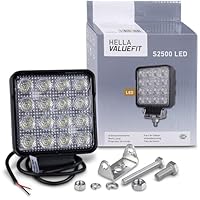 Hella 1GA 357 106-022 Arbeitsscheinwerfer - Hella ValueFit S2500 - LED - 12V/24V - 2500lm - Anbau/Bügelbefestigung - hängend/stehend - Nahfeldausleuchtung