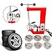 JooWing Auto Tire Vulcanizer Tyre Vulcanizing Machine Tyre Heating Repair Machine with 6 Moulds 140-165℃ Garage Equipment DIY Tire Spreader Repair Tool Kit 110V for Car Truck