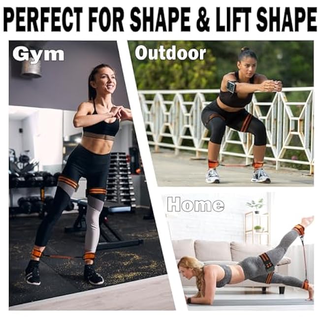 Professional Resistance Bands Set for Working Out - Exercise Bands for Women and Men, Booty Bands for Legs and Butt, Yoga, Pilates, Rehab, Fitness and Home Workout