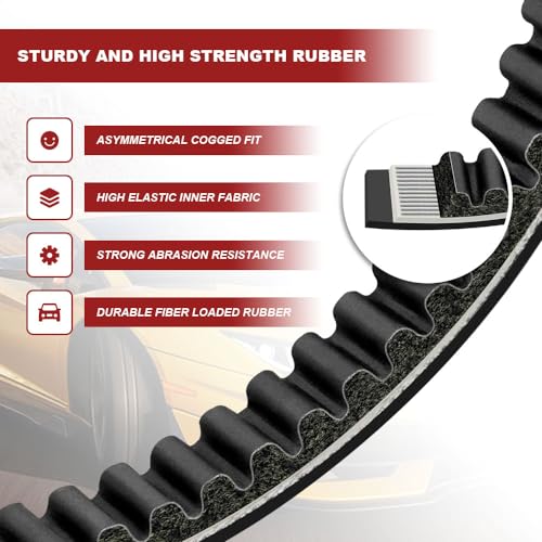 PACLVIO 30 Series Go Kart Drive Belt, Torque Converter Belt, KT196 Drive Belt Replacement for Manco 5959 Comet 203589 Murray 12-8487 Belt - Thumbnail 3