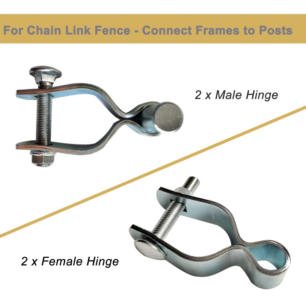 Female Hinge Americas Fence Store Chain Link Gate Kit For Chain Link...  Farm Gate Hardware