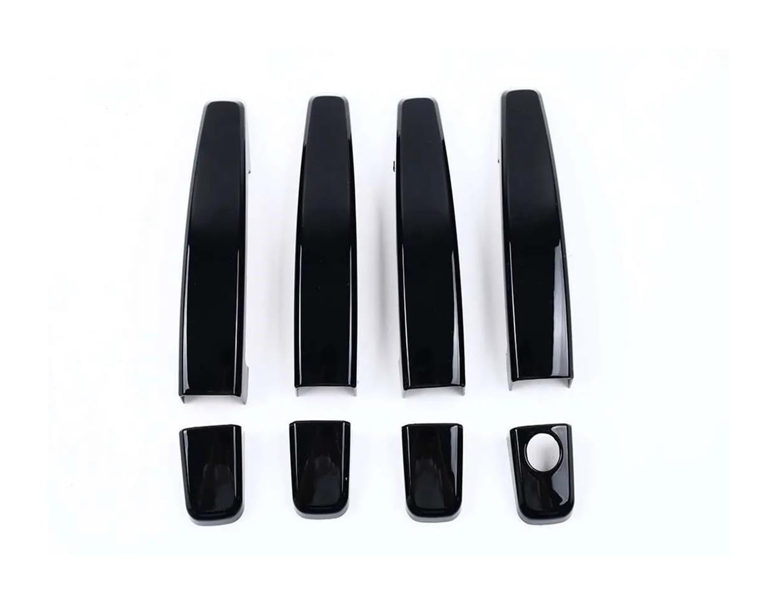 Garniture poignée porte extérieure noir brillant pour Opel Astra H J