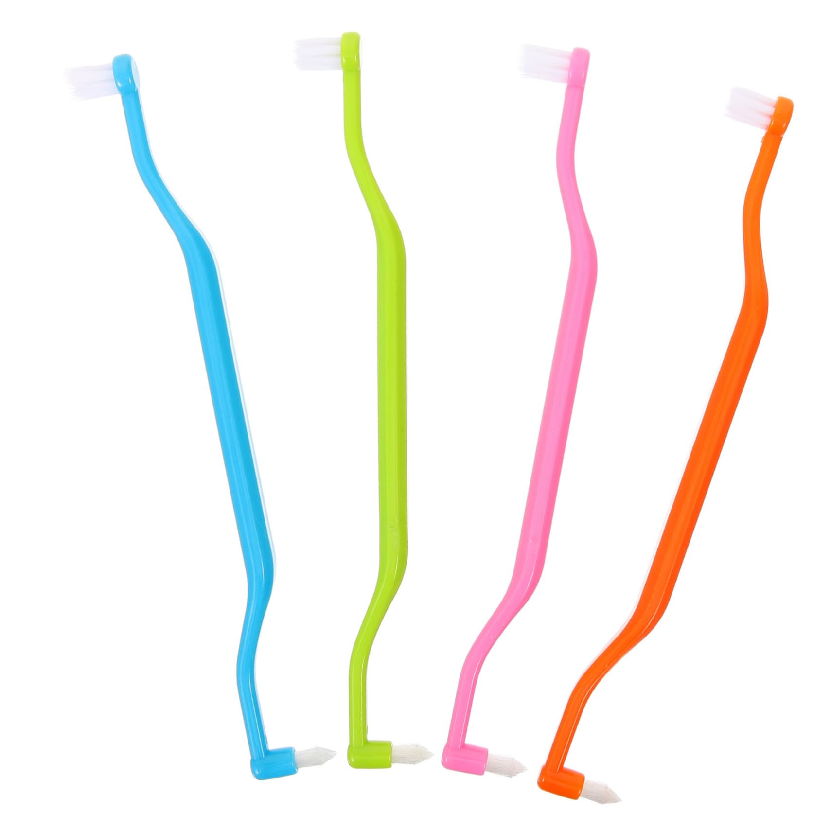 Beavorty 20 Pz Spazzolino Da Denti A Doppia Testa Spazzolini Da Denti Portatili Dente A Doppia Testa Spazzolini Conici Resistenti All'Usura Accessori Interspazio Spazzolino A Ciuffo A