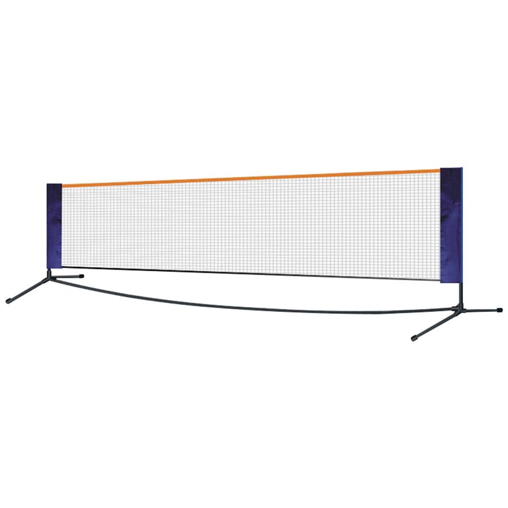 Set di rete da badminton portatile con rete da pallavolo e tennis, facile installazione, attrezzatura sportiva per parco all'aperto, parco giochi, altezza regolabile e pieghevole rack per uso mobile