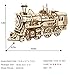 ROKR 3D Wooden Puzzles Model Car Kits Building Kits - Classic Locomotive Collectible Model Train Classic Home Decor, for Teens & Kids Ages 12-14 (Classic Locomotive Model/14.6 * 4.8 * 7.3)