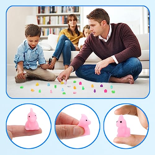 72 Pcs Super Mini Mochi Squishy Toys, Kawaii Cute Cool Mochi Squishies Animals Bulk Squishy Fidget Toys Party Favors For Kids 3-5 4- 8 8-12 Birthday Gifts For Boys Girls Classroom Prize Christmas #TOP3