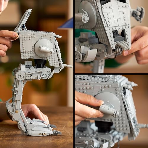 Lego Star Wars 75417 AT-ST Walker Building Set For Adults - Ucs Display Model Kit With A Minifigure & Information Plaque - Collectible Gift For Fans - 4