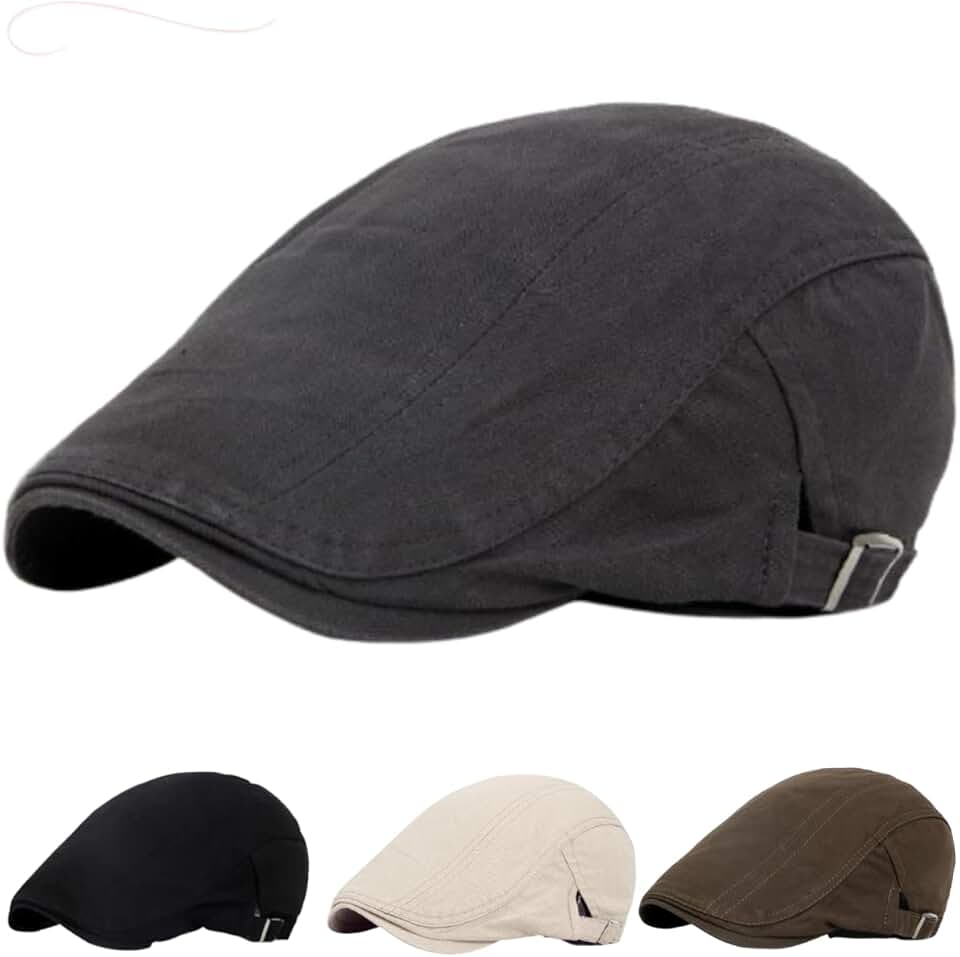 Boina Masculina Primavera Verão Cor:Cinza;Tamanho:Ajustável - Veste 55 a 60cm