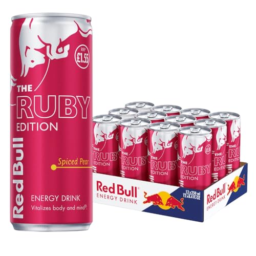 Red Bull Ruby Edition boisson énergisante poire épicée pour concentration maximale