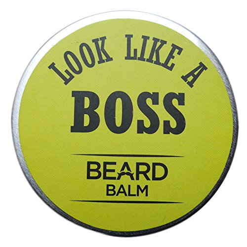 Look Like A Boss Beard Balm For Men Leave-in Conditioner - All Natural - Organic Oils and Butters - 7 Key Ingredients - 2oz (30g) - A Top Rated Premier Product