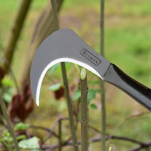 Miniatura 7 de Kana Hoe 217 Herramienta de jardín japonesa - Azada de mano/hoz es perfecta para deshierbar y cultivar. El borde de la hoja es muy afilado.