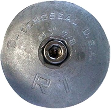 Tecnoseal R1 Rudder Anode - Zinc - 1-7/8inch Diameter