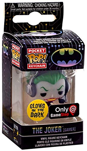 Funko Llavero Pocket Pop! El Joker (Gamer) brilla en la oscuridad exclusivo