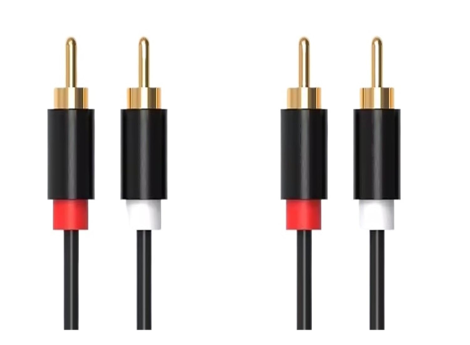 HiFi Stereo R/CA Cable 2RCA to Male to Aux Cables for Home Theater HDTV DVD Loudspeaker Box Power Amplifier(Sliver,(=0.5m)
