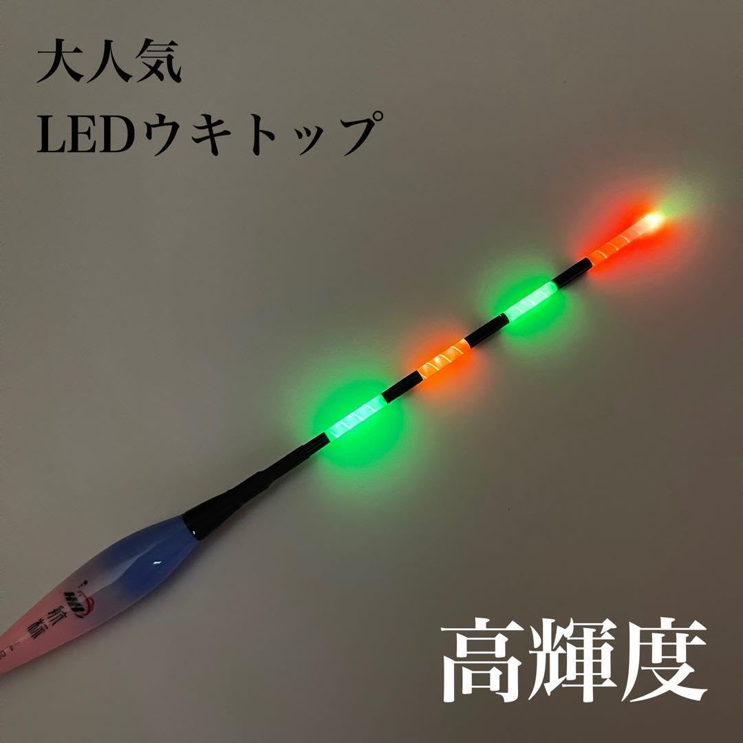 棒ウキ 5B 2本セット 7点発光 LED電気ウキ へらウキ グレ メジナ 