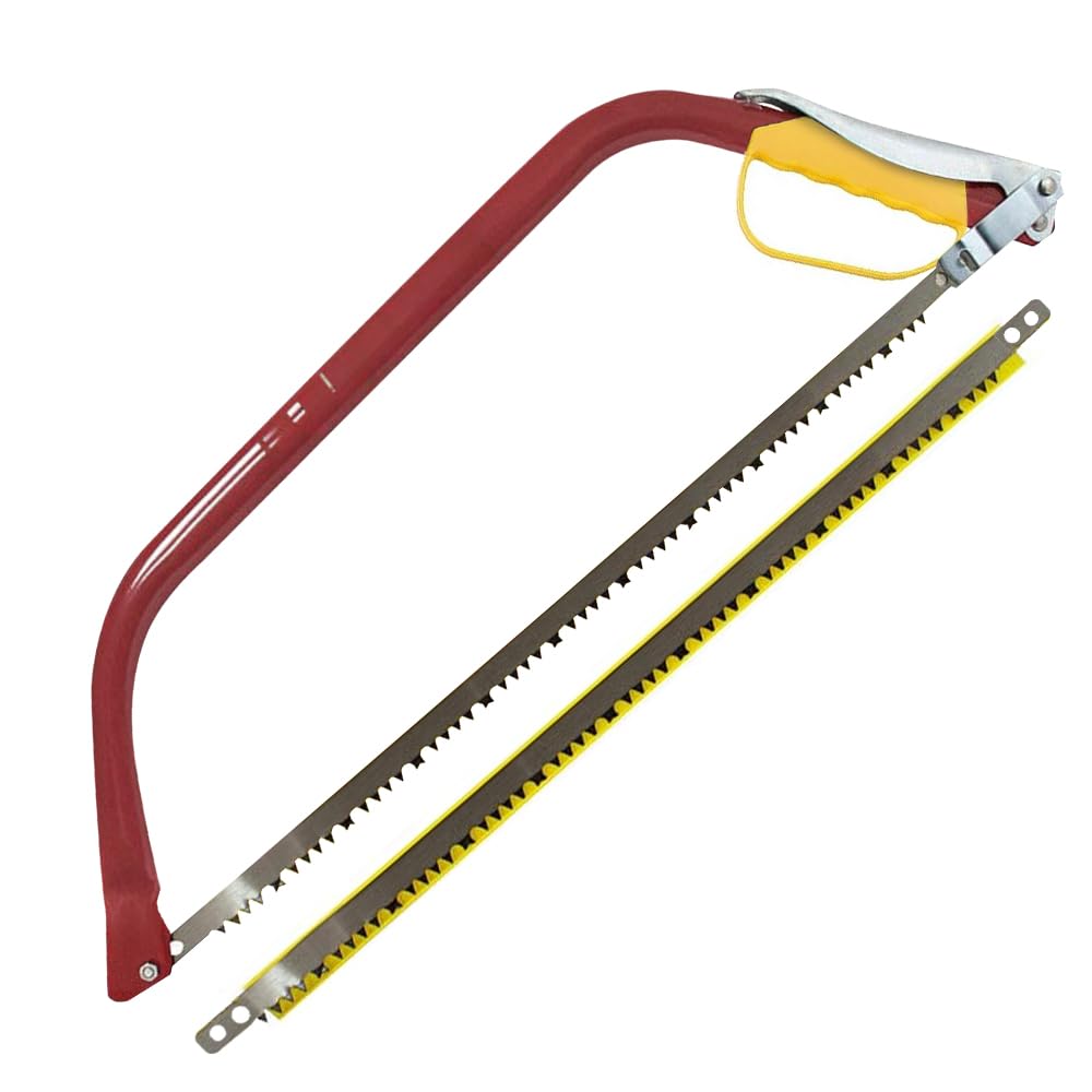 Heavy Duty 21" Hard Point Bow Saw - Hand Tool DIY Wood Trees Garden Cutting Blade Inch Multi Purpose | Razorsharp Quality Precise Cutting Gardening