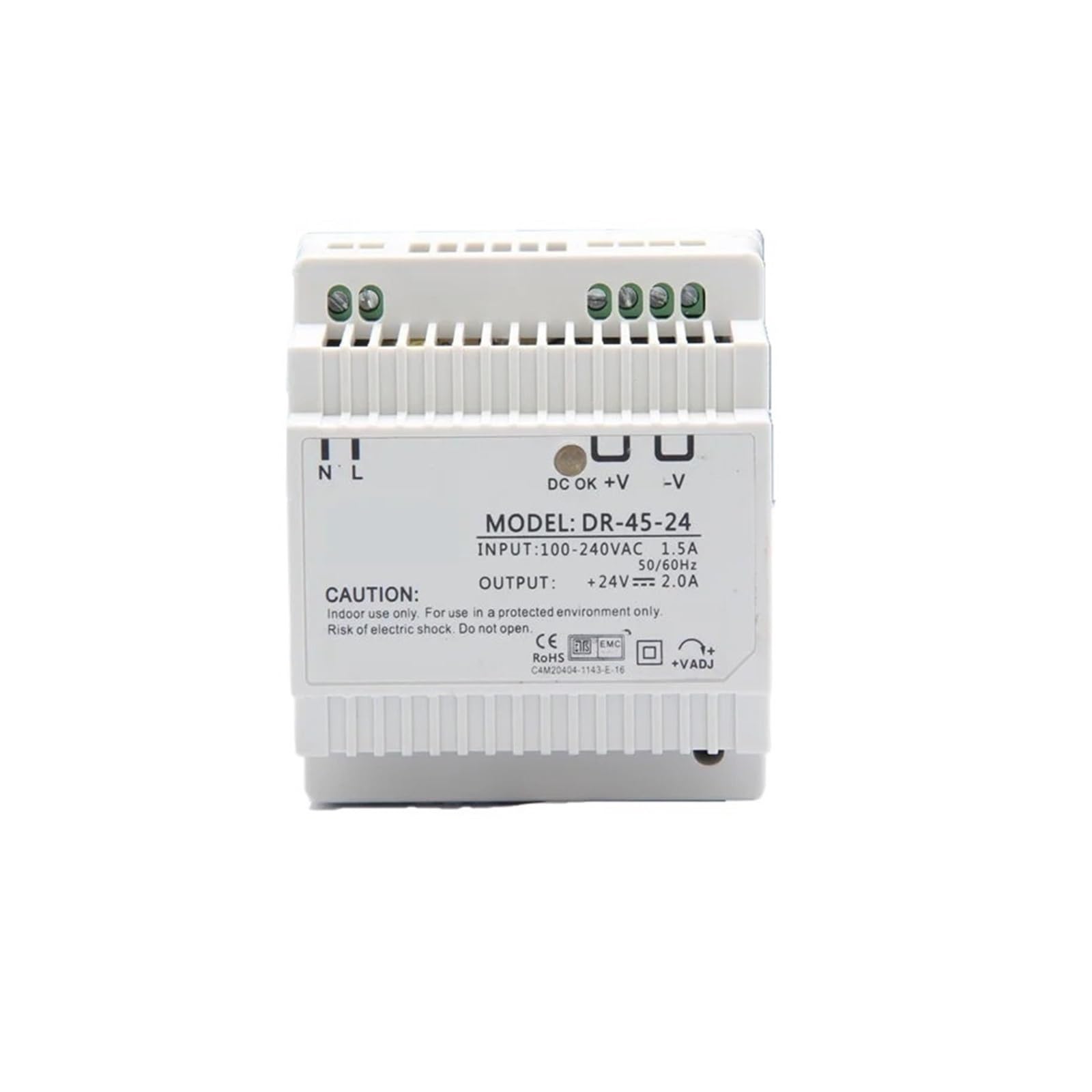 Muytqaerg 5V 45W Factory Outlet Rail Mounted Power Supply 110V 220V Ac To Dc 12V 3.5A 24V 2A