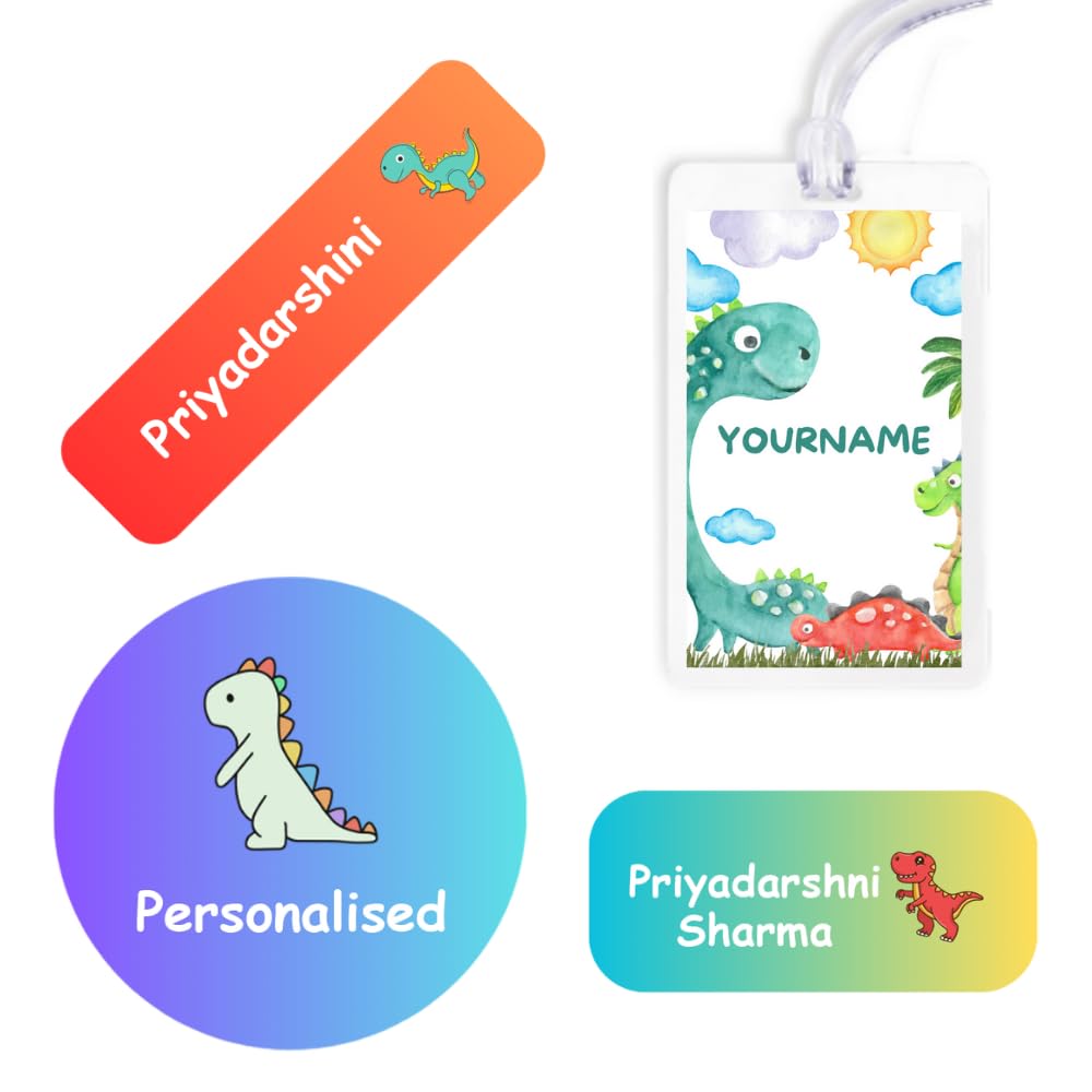 Yellow Nuts Personalized Name Stickers Kids Waterproof Water Bottle Lunch Box 72 Pcs School Bag Lugagge Tag Labels Notebooks Laptop Journals