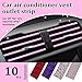 AuMoHall 10 Pieces Car Air Conditioner Decoration Strip DIY Interior Moulding Trim for Car Vent Outlet Auto Car Interior Accessories, Pink