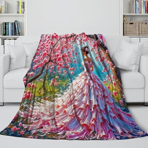 Robe de beauté couverture douillette plaid 3D en microfibre douce et chaude - 5