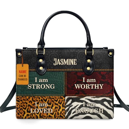 Personalized Leather Handbag For African American - Christmas Gifts For Women For Black Women