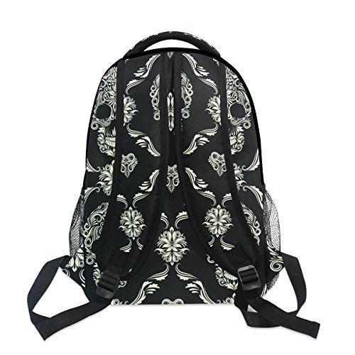 Zzkko Sugar Skull Day Of The Dead Boys Girls School Computer Backpacks Book Bag Travel Hiking Camping Daypack #TOP4