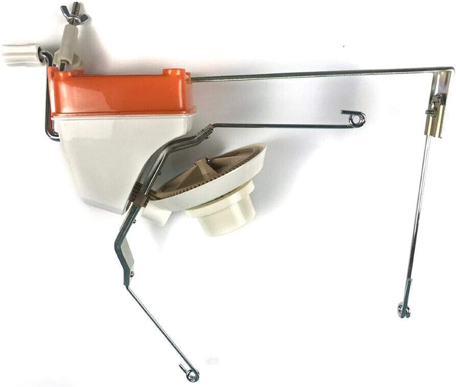 Yarn Ball Winder 18oz Large Swift Yarn Fiber Wool String Ball Winder Hand Operated Center Pull Yarn Ball Winder Tabletop Clamp Up to 1.2'' (Without Yarn Guide, Hand Operated)