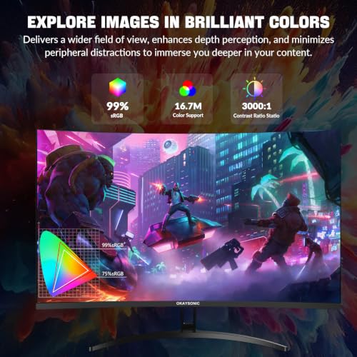 Image of 32 inch 240Hz Curved Gaming Monitor - 1800R VA Panel